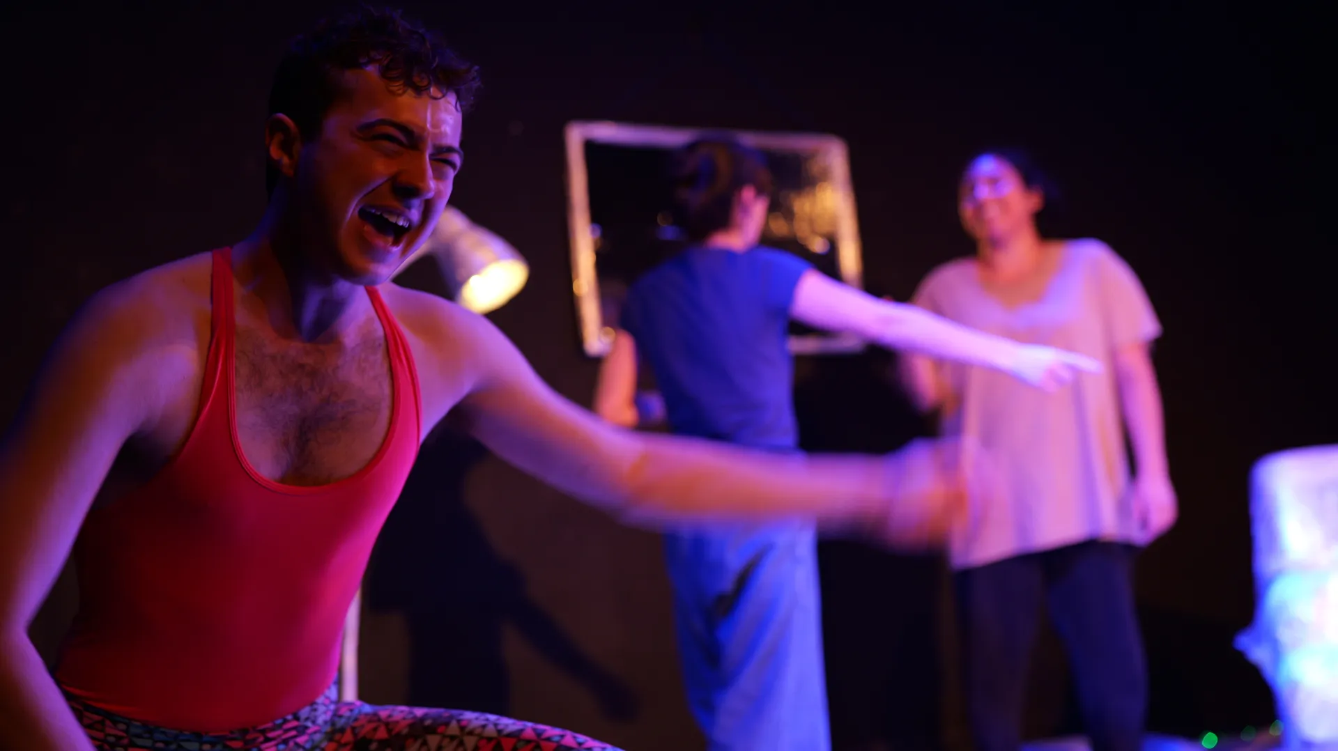 Nusrath Tapadar, Hugo Papiernik and Sophia Decaro in Gummy Gummy - Photo by Brandon Sanchez